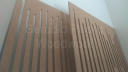 Painel em mdf sound wave 50x50cmx6mm para absorvedor e difusor acústico