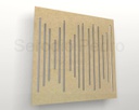 Difusor acústico Sound Wave W1 50x50cmx6mm painel em mdf Cru