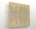 Difusor acústico Sound Wave W1 em MDF Cru 50x50x6mm com Espuma