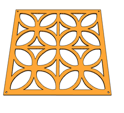 [006.22-0163] Painel divisória modular 40x40cm x 6mm modelo Q14