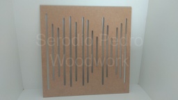 [227.22-0291] Painel difusor acústico Sound Wave W1 em MDF CRU de 6mm 40x60cm