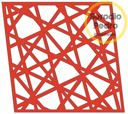 Painel divisória modular 40x40cm x 6mm modelo Q10